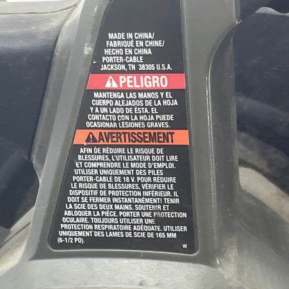 Porter Cable Circular Saw Tool Only PC186CS 18V Type 2 Untested. {O}. - Picture 9 of 13